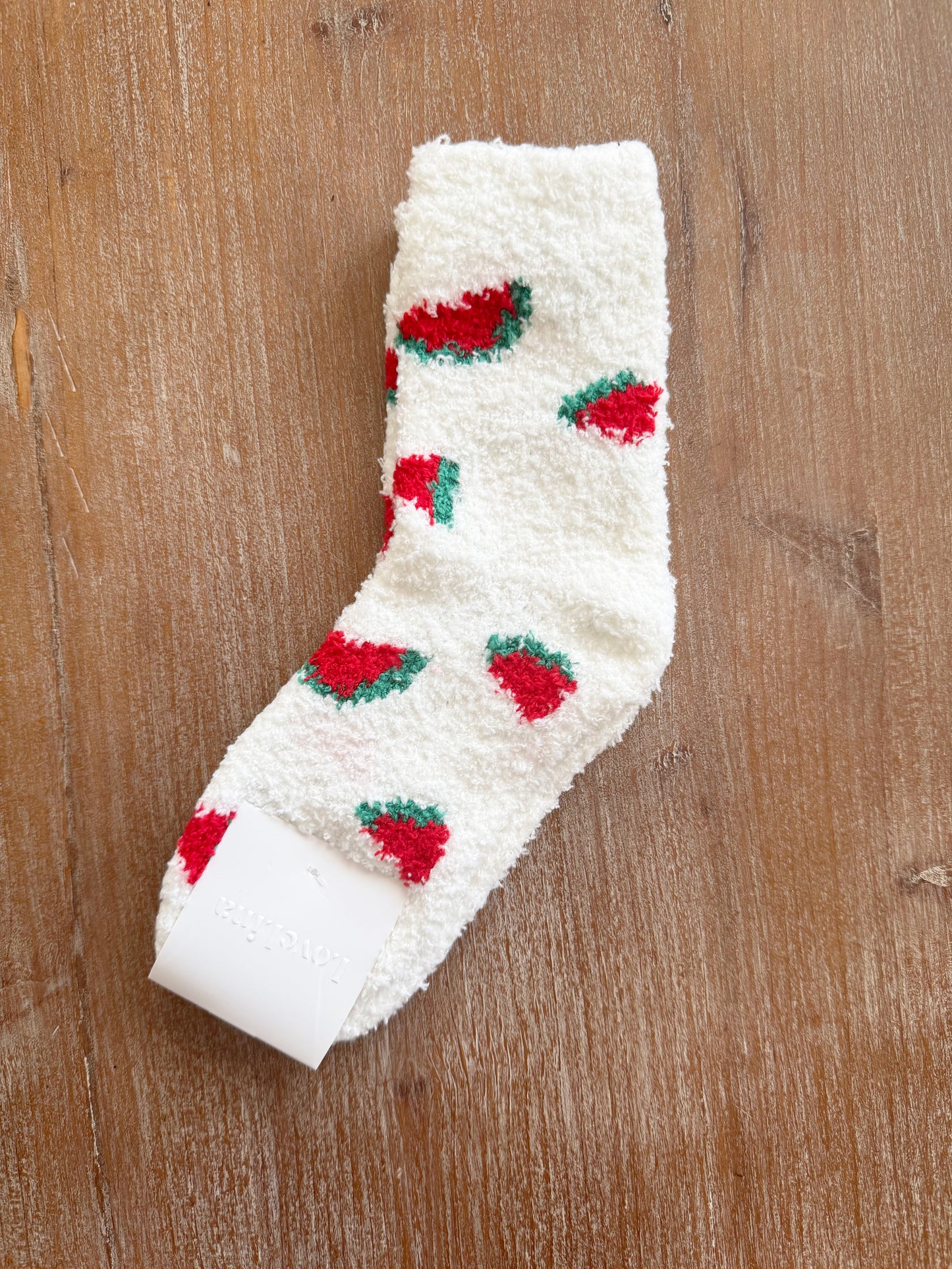 Watermelon Fluffy Socks