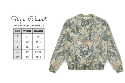Embroidered Indoorsy Heavyweight Camo Sweatshirt