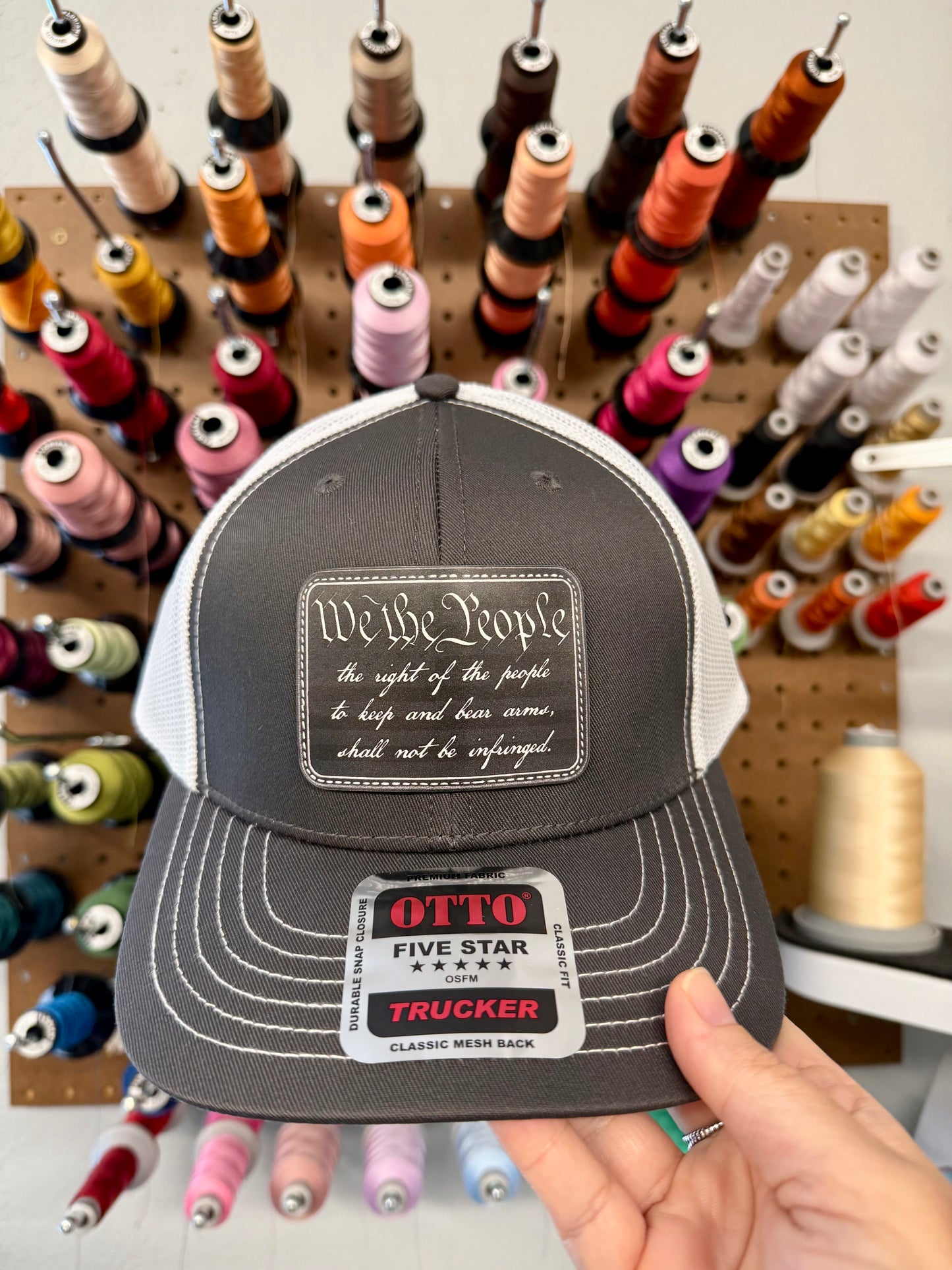 We the People Patch Mesh Back Trucker Hat