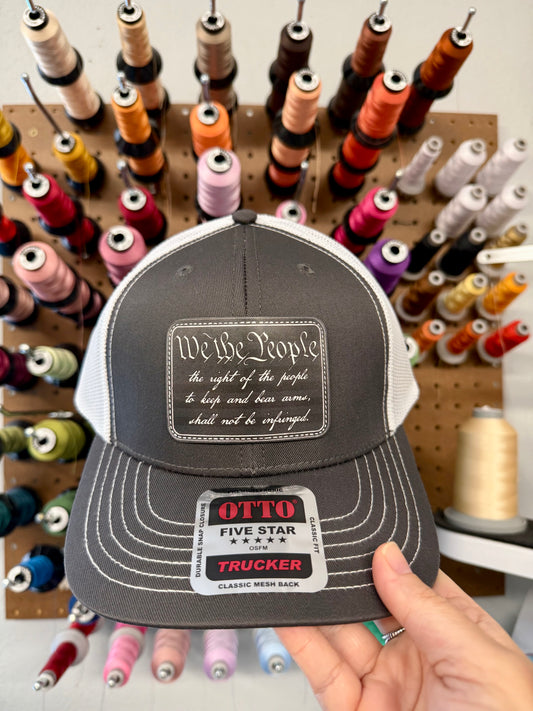 We the People Patch Mesh Back Trucker Hat