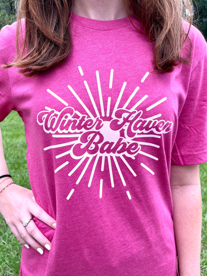 Winter Haven Babe Raspberry Pink T-Shirt