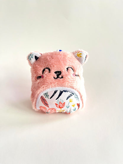 Stuffed Minky Cat Keychain