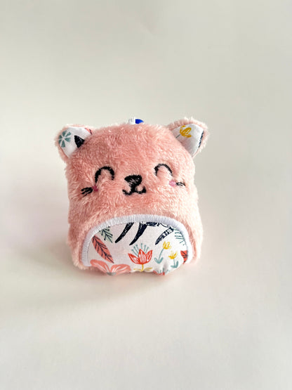 Stuffed Minky Cat Keychain