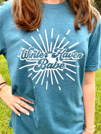 Winter Haven Babe Dark Teal T-Shirt