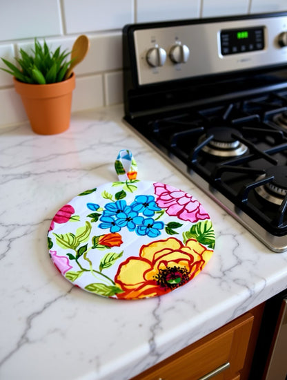 Bright Flowers Insulated Hot Pad