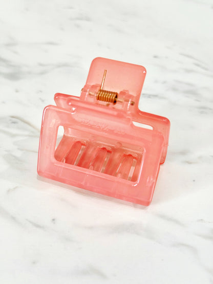 2” Coral Peach Claw Hair Clip