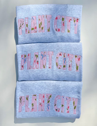 Embroidered Plant City Appliqué Sweatshirt