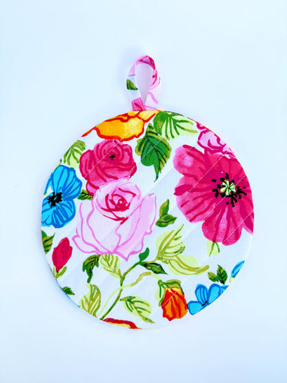 Bright Flowers Insulated Hot Pad