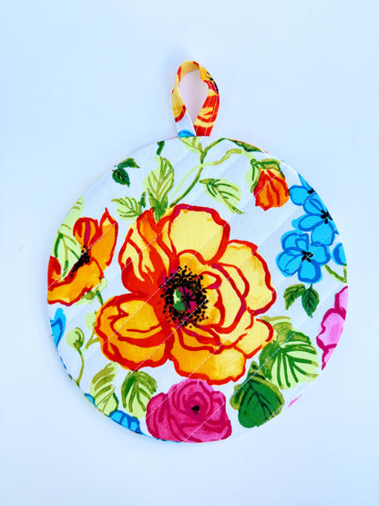 Bright Flowers Insulated Hot Pad
