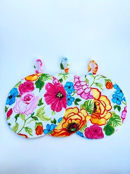 Bright Flowers Insulated Hot Pad