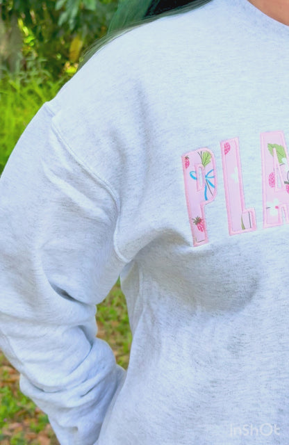 Embroidered Plant City Appliqué Sweatshirt