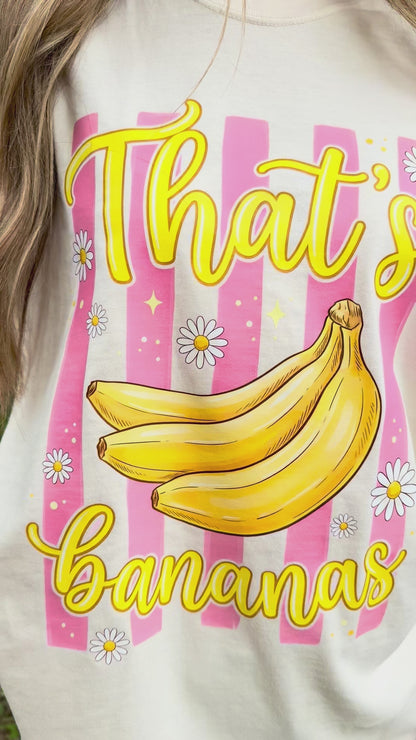 That’s Bananas Yellow and Pink Comfort Colors Shirt